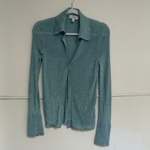 COS Teal Knit Cardigan